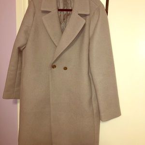 Wool Grey Coat in good condition